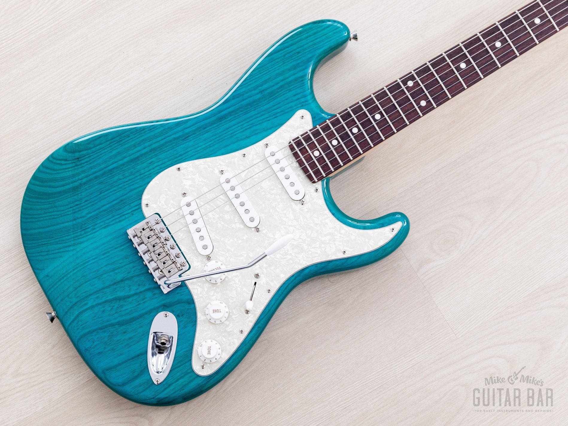 ギター Fender JAPAN ST62 ASH MH TRR 2012 Fender '62 Stratocaster ST62/ASH/MH Transparent Blue +