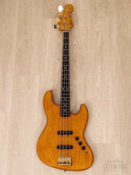 1988 Fender Jazz Bass Order Made JB62-75 Figured Ash w/ Gold Hardware, Japan  MIJ Fujigen