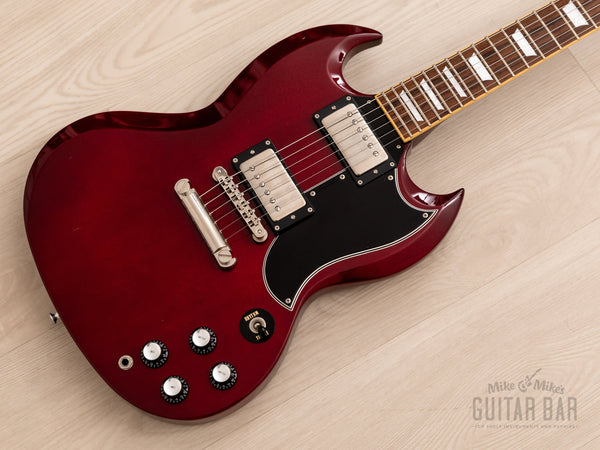 2011 Edwards by ESP E-SG-90 LT2 SG Heritage Cherry Lacquer w/ USA Seym –  Mike & Mike's Guitar Bar