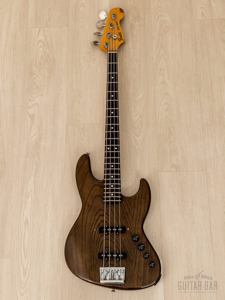 1990 Fender Pro Feel Jazz Bass JBR-800 Walnut w/ Pure Vintage '66 Pickups,  Japan MIJ Fujigen