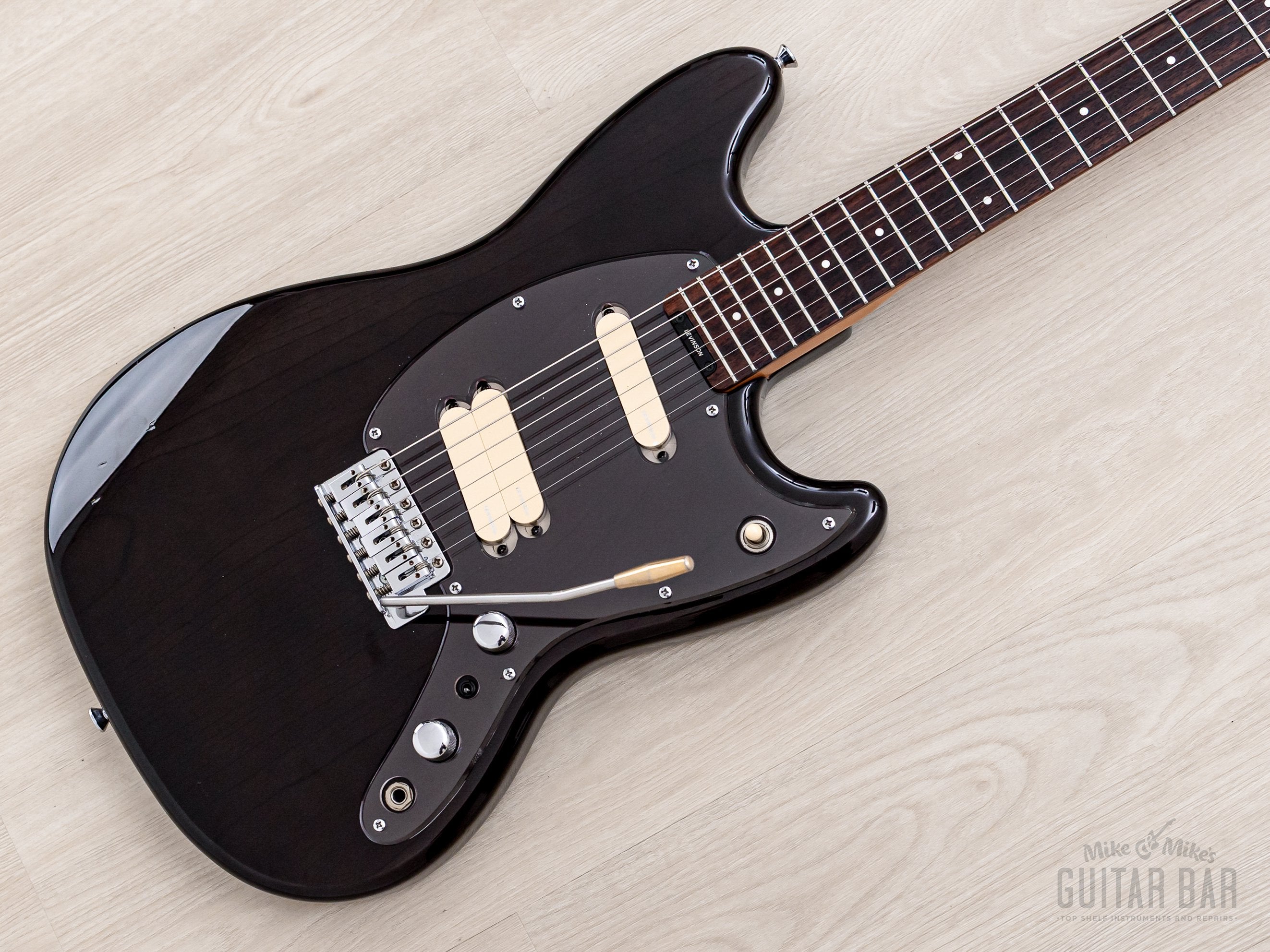1991 Levinson Blade MG-2 Offset Electric Guitar Trans Black w/ Active