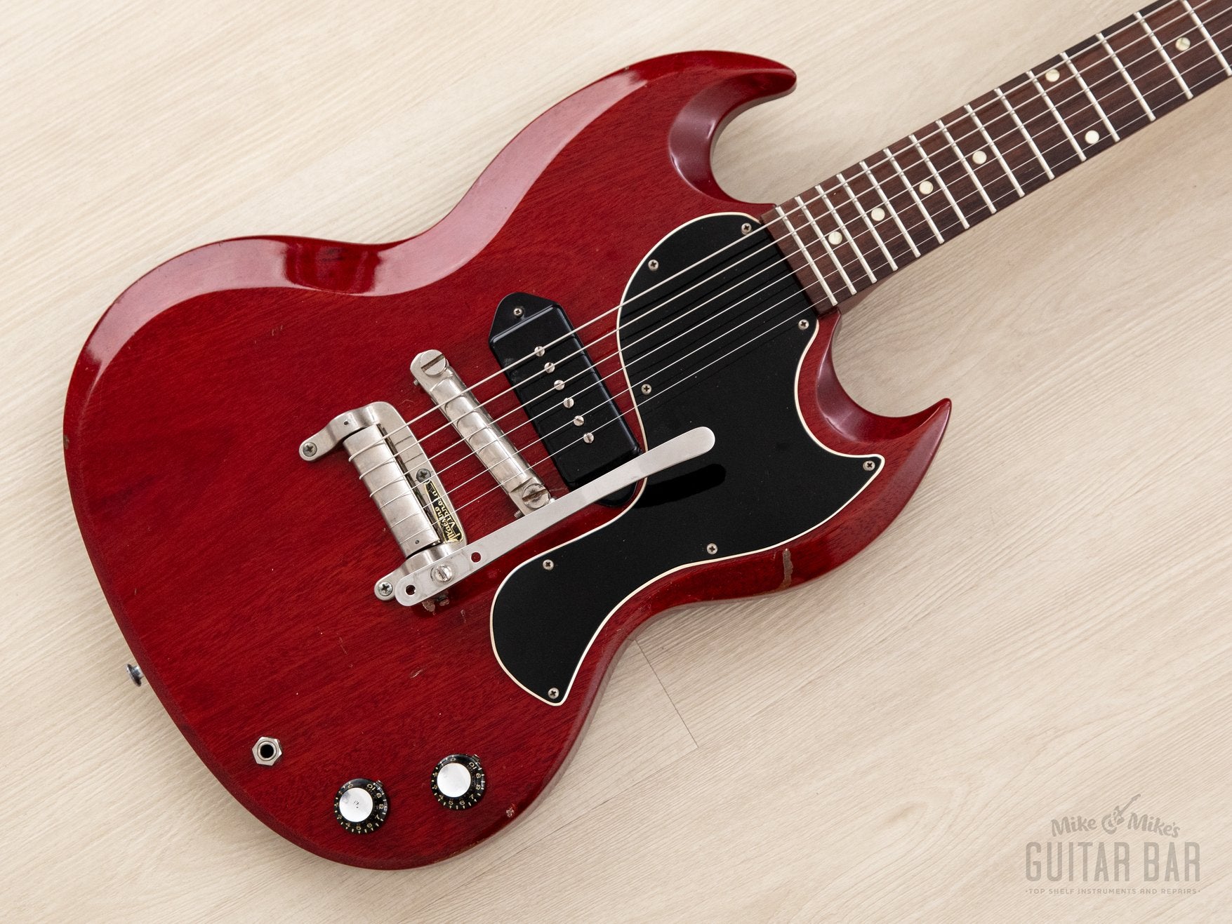 1961 Gibson Les Paul SG Junior Vintage Guitar Cherry w/ Maestro, Case