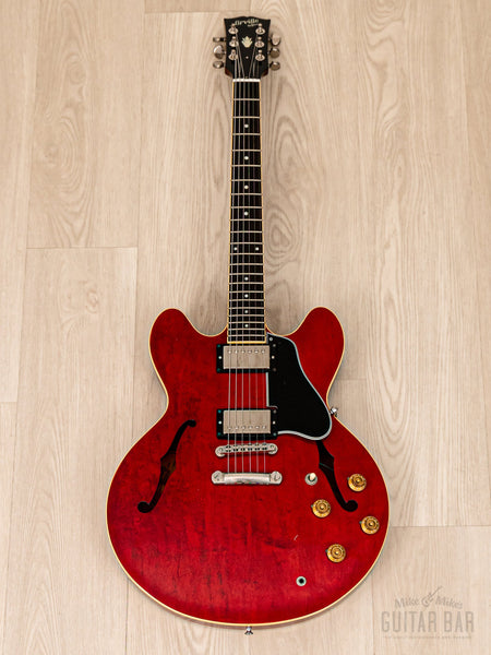 1991 Orville by Gibson ES-335 Dot Neck Semi-Hollow Guitar Cherry w/ 57  Classic PAFs & Case, Japan