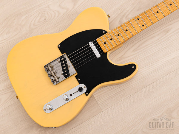 1995 Fender Telecaster '52 Vintage Reissue TL52-70 Blonde w/ Foto Flam –  Mike & Mike's Guitar Bar