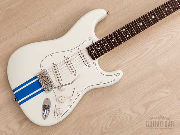 2023 Fender Traditional 60s Stratocaster Olympic White Competition Stripe,  Mint w/ Hangtags, Case