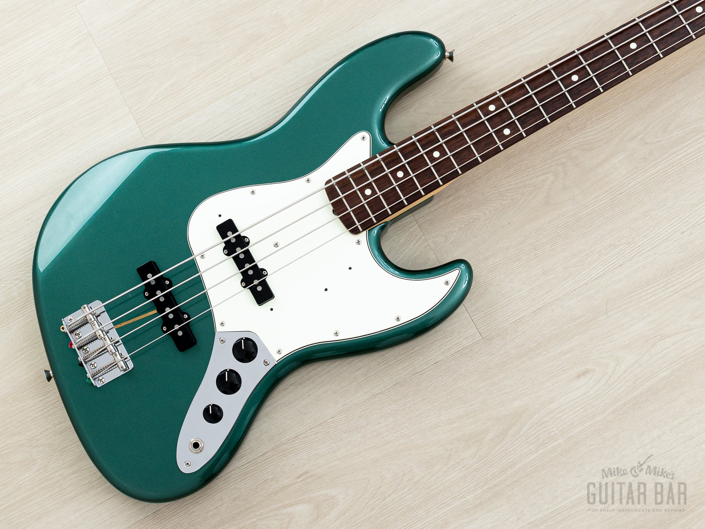 2019 Fender Hybrid 60s Jazz Bass Sherwood Green Near-Mint w/ USA Picku