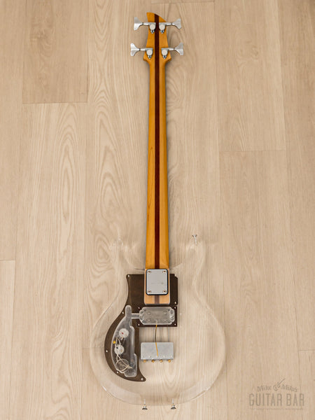 1990 Greco APB-1000 Dan Armstrong-Style Vintage Lucite Short Scale Bass  Guitar, Near-Mint, Japan Fujigen