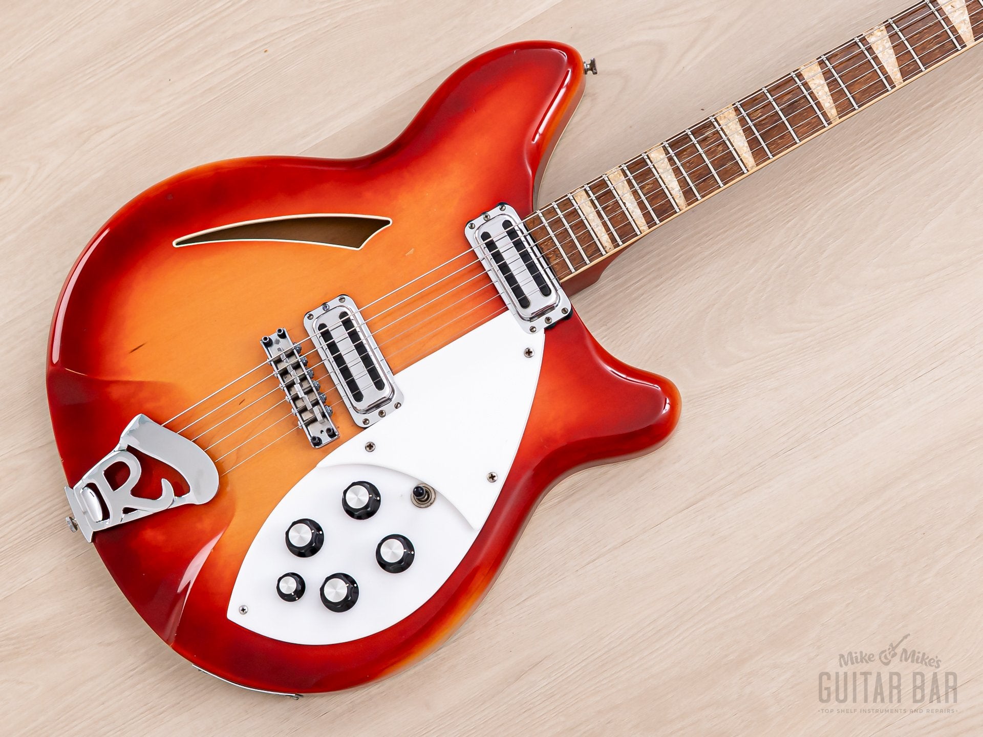 1965 Rickenbacker 360 Fireglo Vintage Semi-Hollow Guitar w/ Case, Toas