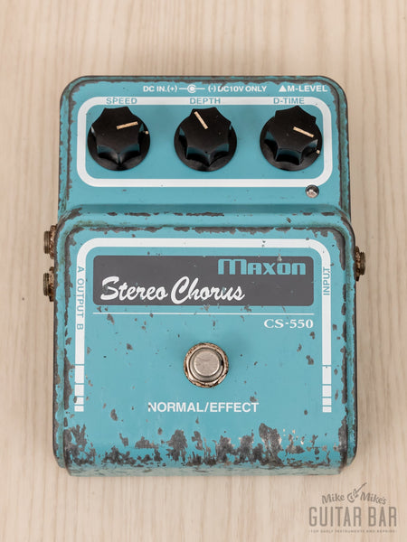 Maxon CS-550 Stereo Chorus Effects Pedal MN3207 Bucket Brigade, Japan –  Mike & Mike's Guitar Bar