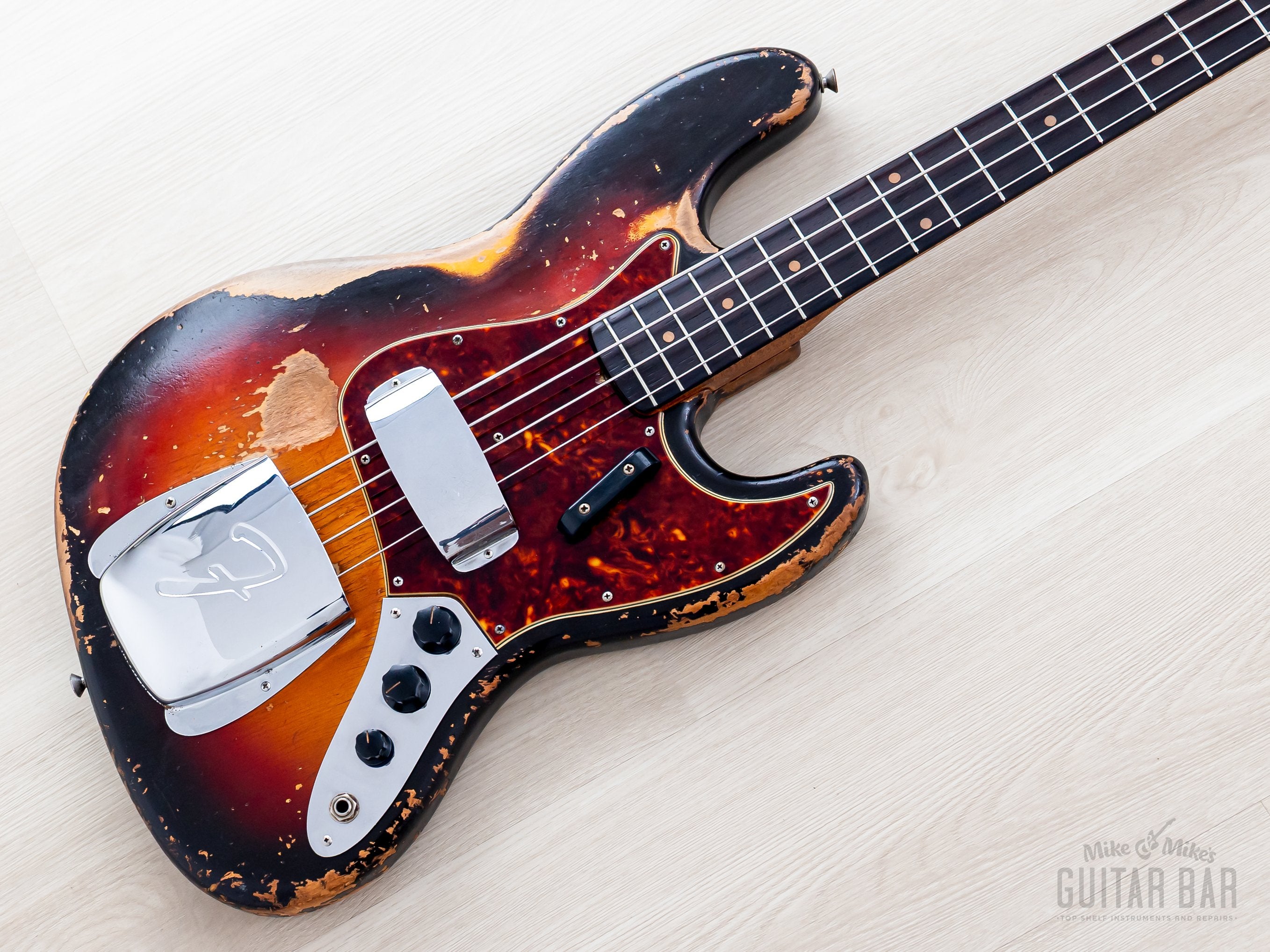 Fender Jazz Bass サンバースト 1962 Fender Jazz Bass Vintage Pre-CBS Slab Board, Sunburst w/ Case