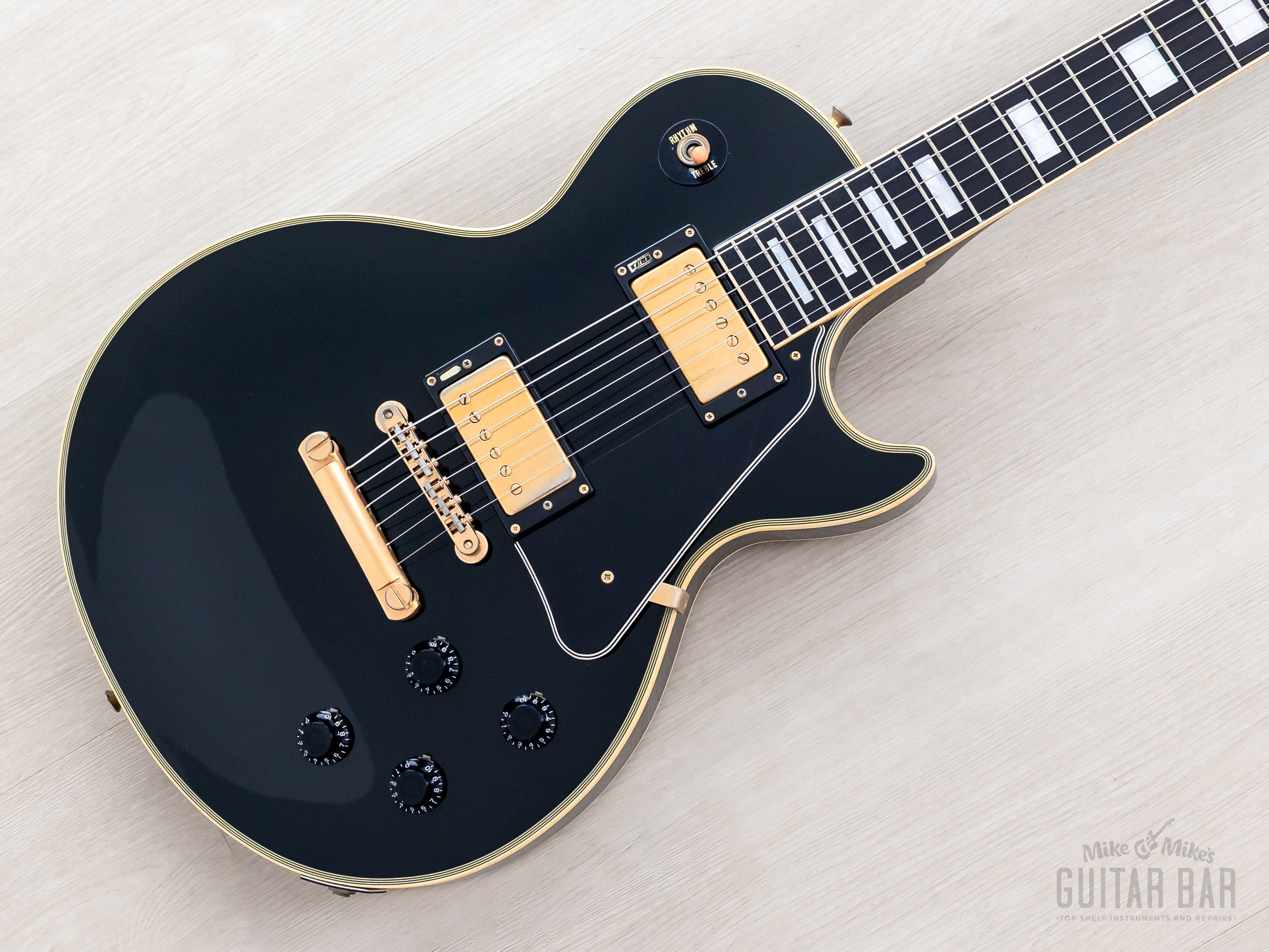 1990 Burny RLC-70 '60 Model Vintage Black Beauty Custom w/ VH-1 Pickup
