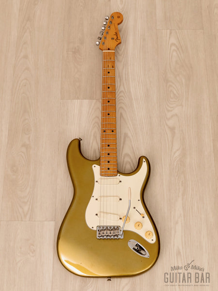 1991 Fender Order Made Stratocaster ST57-770LS Aztec Gold w/ Lace Sensor,  Japan MIJ Fujigen