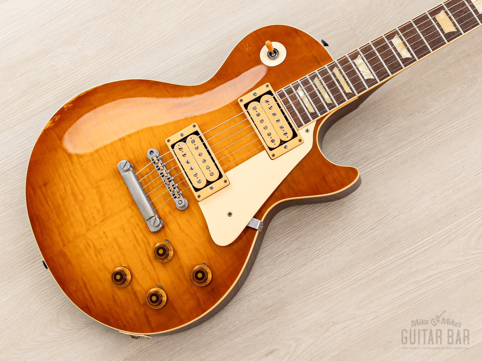 1981 Tokai Love Rock LS120 Vintage Burst Flame Top Guitar w