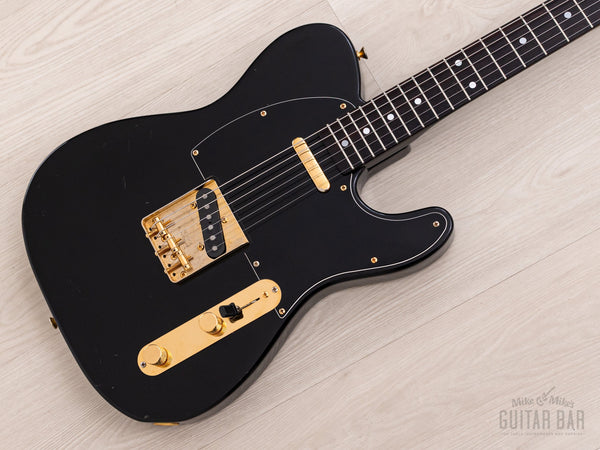 1986 Fender Telecaster TLG60-80 Vintage Guitar Black w/ Gold