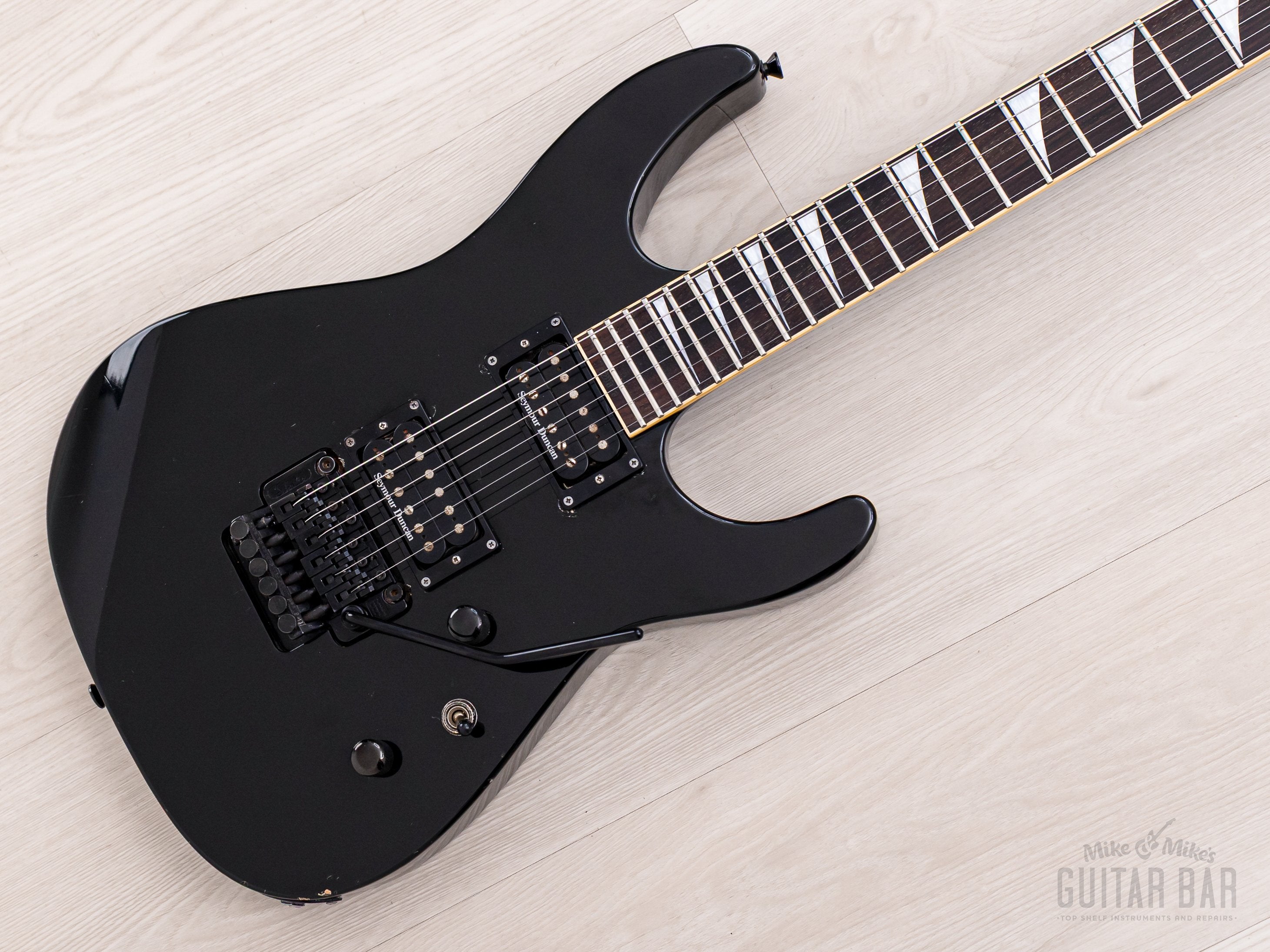 2002 Jackson Stars Soloist SL-J2 Neck Through Guitar Black w/ Seymour