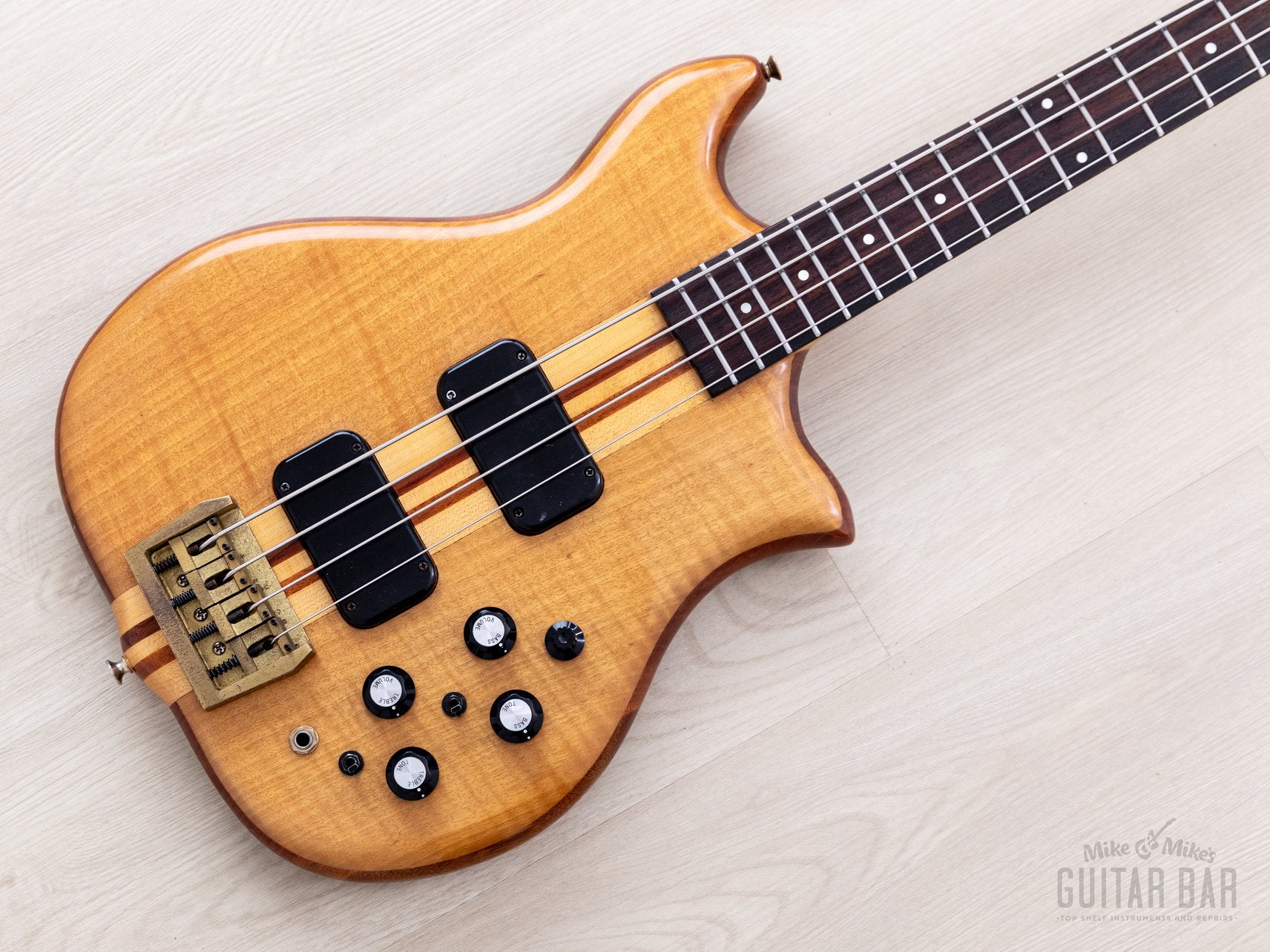 1980s Kawai FIIB Vintage Neck Through Bass Guitar w/ Active Electronic