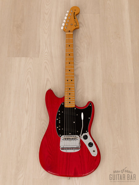 2010 Fender Mustang '77 Vintage Reissue MG77 Trans Red, Ash 