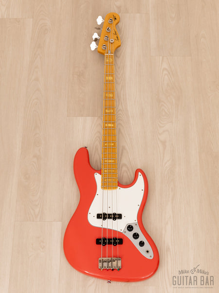 2001 ESP-Made Seymour Duncan DJ-110M75 Jazz-Style Bass Fiesta Red, Japan