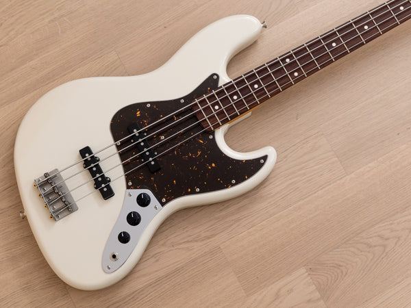 2019 History HS-BJ4 Jazz Bass Heritage Wood Olympic White Nitro Lacquer,  Japan Fujigen