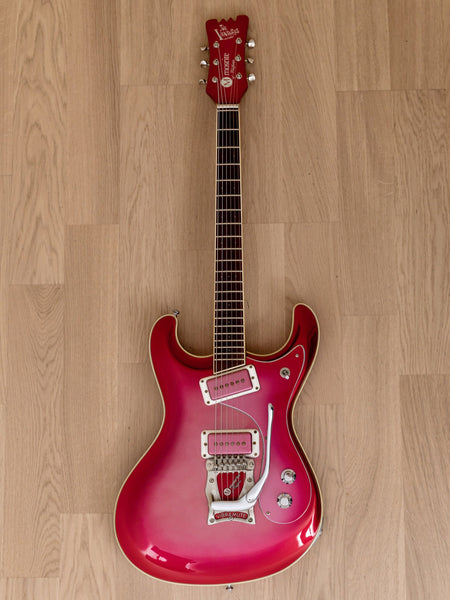 1990s Mosrite Ventures Model '63 Vintage Reissue Sidejack Red 