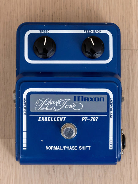 1970s Maxon PT-707 Phase Tone Vintage Guitar Effects Pedal