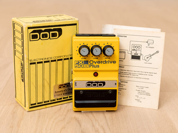 1986 DOD FX50B Overdrive Plus USA-Made Guitar Effects Pedal, Complete – Mike & Mike's Guitar Bar