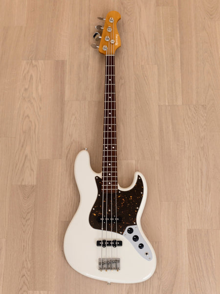 2019 History HS-BJ4 Jazz Bass Heritage Wood Olympic White Nitro Lacquer,  Japan Fujigen