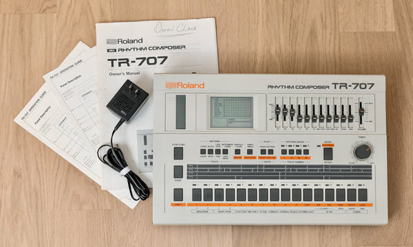 1980s Roland TR-707 Rhythm Composer Vintage Drum Machine w