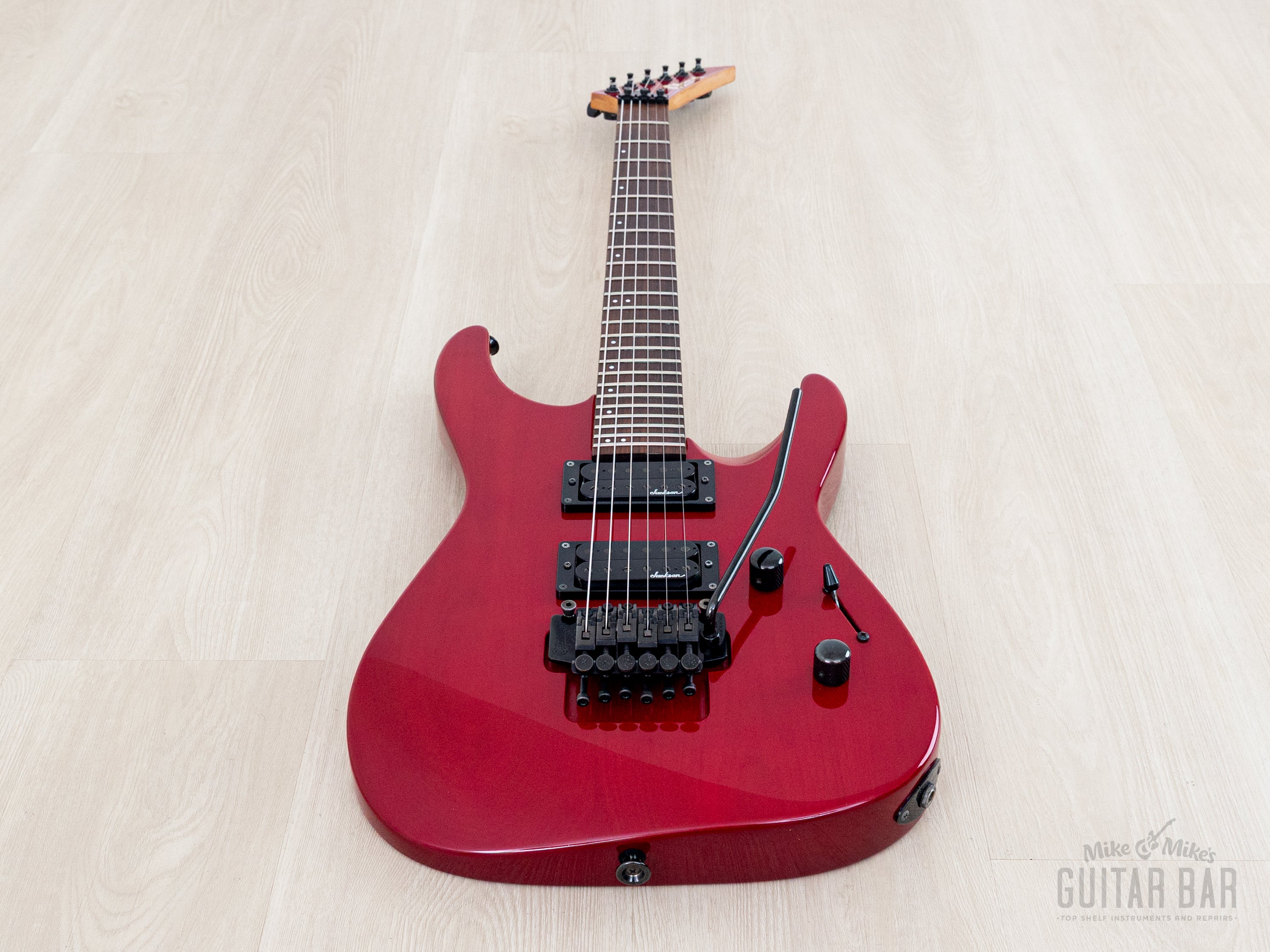 1990 Charvel Jackson Super Dinky SDK-085-HH See-Through Red, Near-Mint