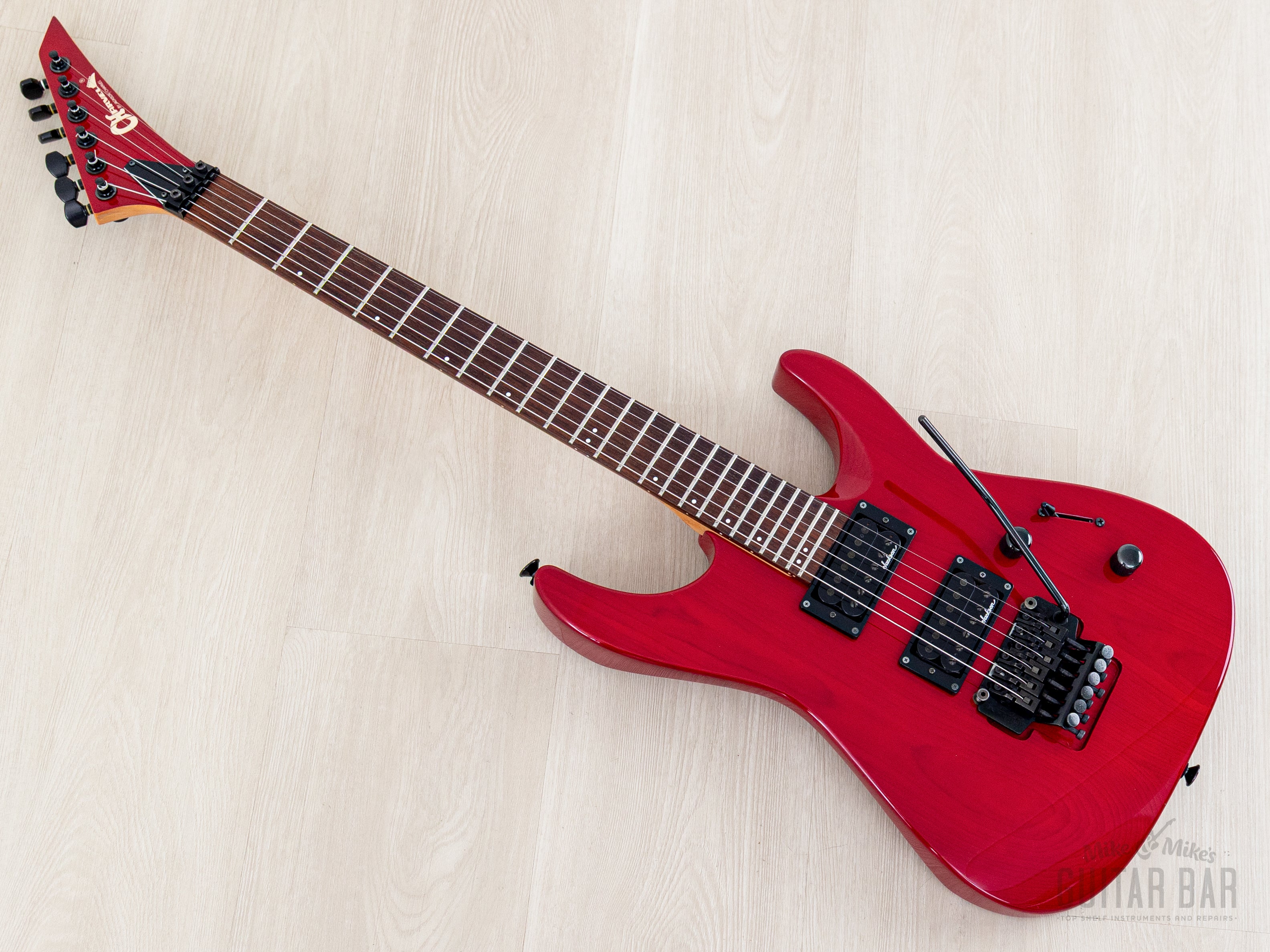 1990 Charvel Jackson Super Dinky SDK-085-HH See-Through Red, Near-Mint