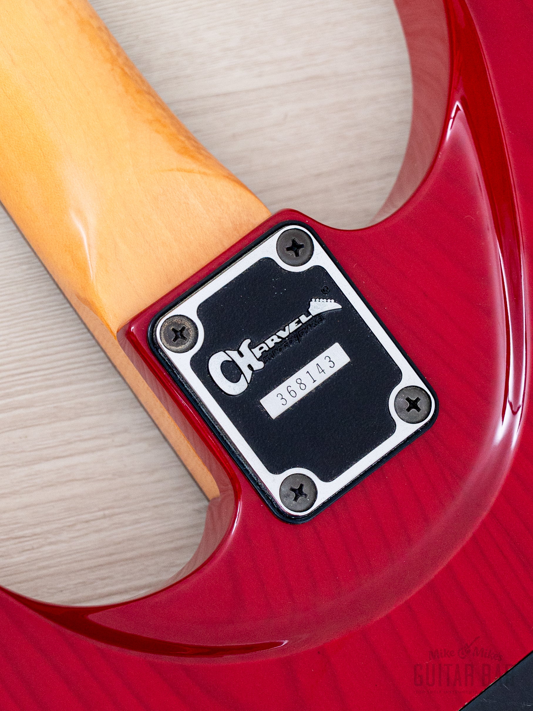 1990 Charvel Jackson Super Dinky SDK-085-HH See-Through Red, Near-Mint