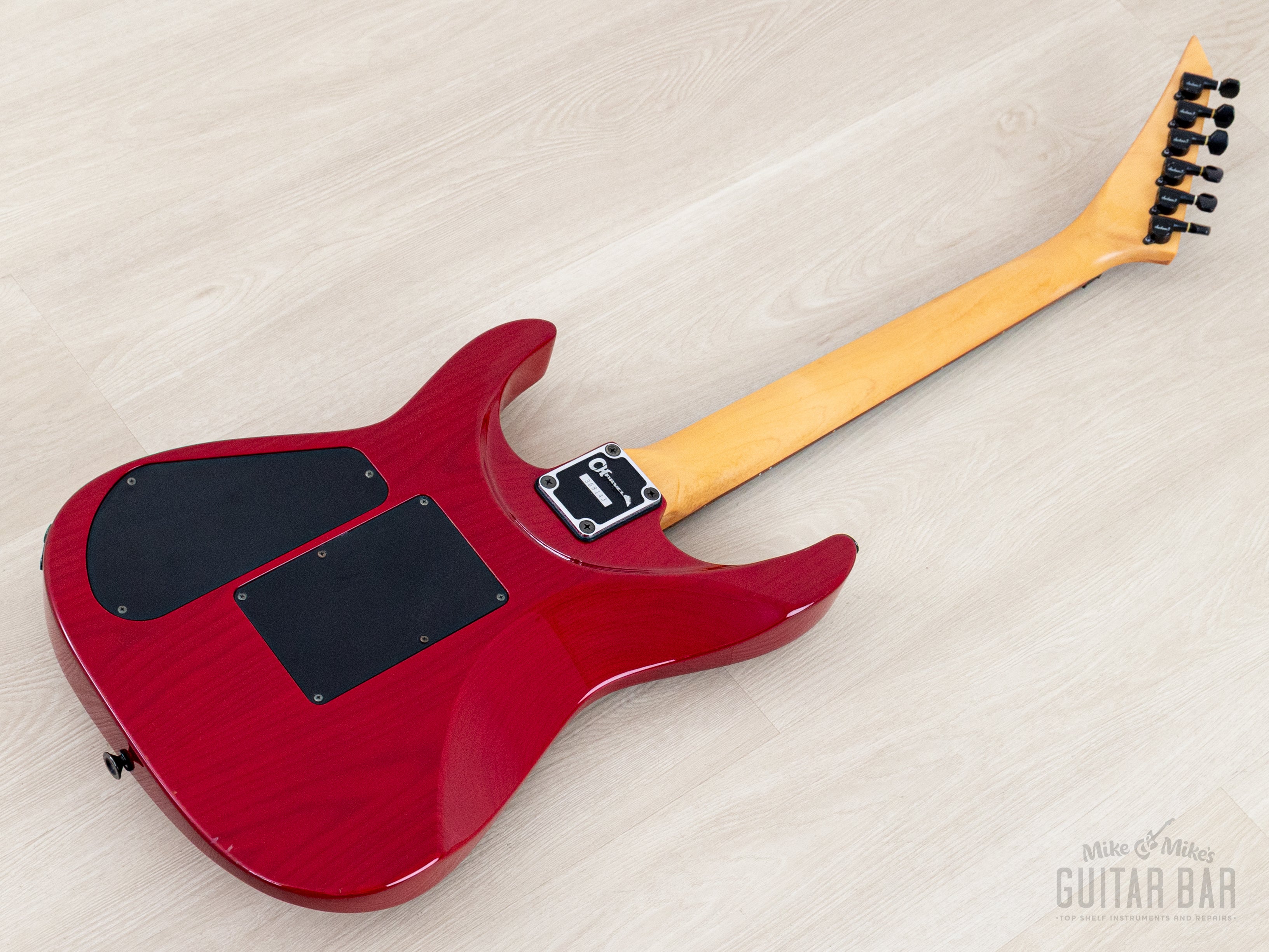 1990 Charvel Jackson Super Dinky SDK-085-HH See-Through Red, Near-Mint