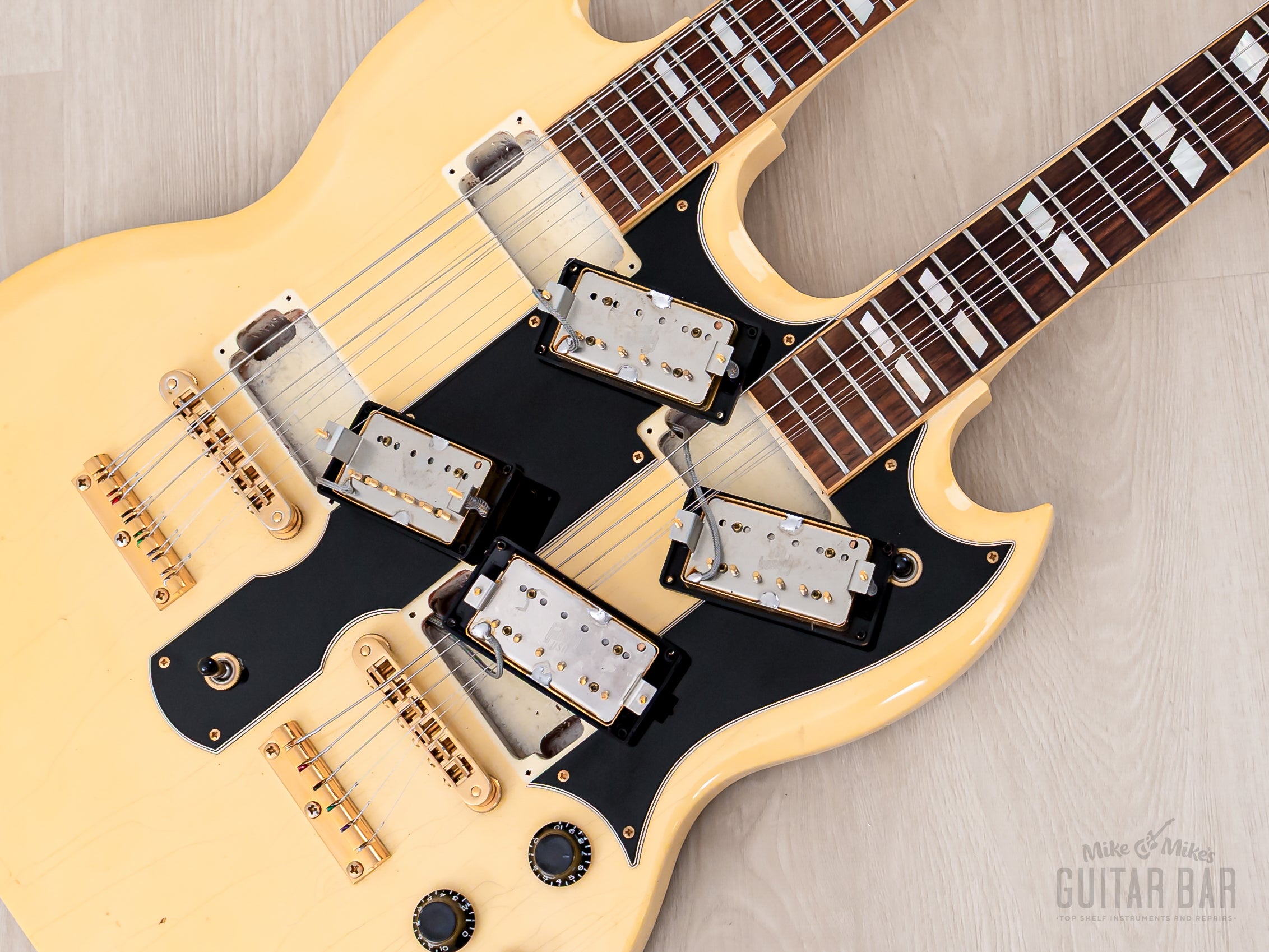 1998 Gibson EDS-1275 Double Neck SG Alpine White, 100% Original w/ Cas