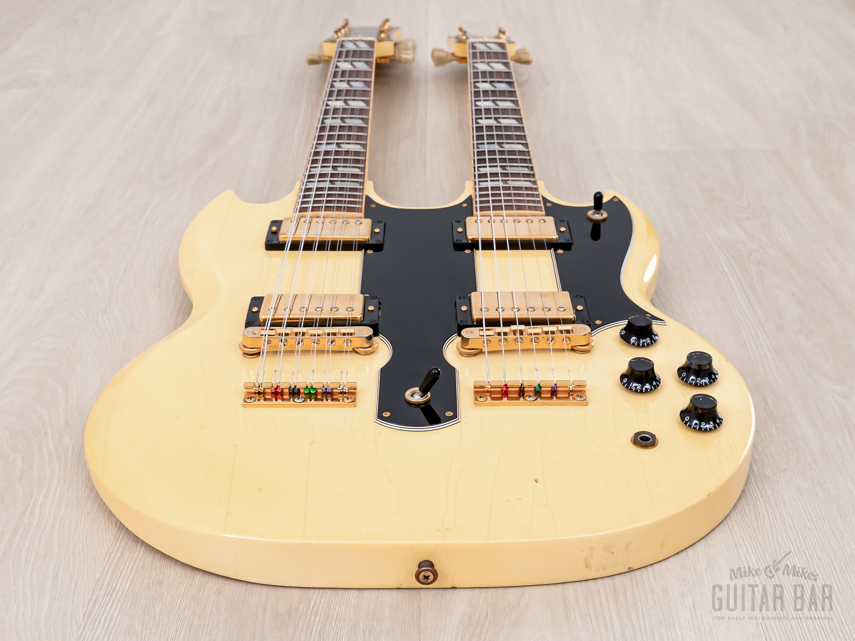 1998 Gibson EDS-1275 Double Neck SG Alpine White, 100% Original w/ Cas