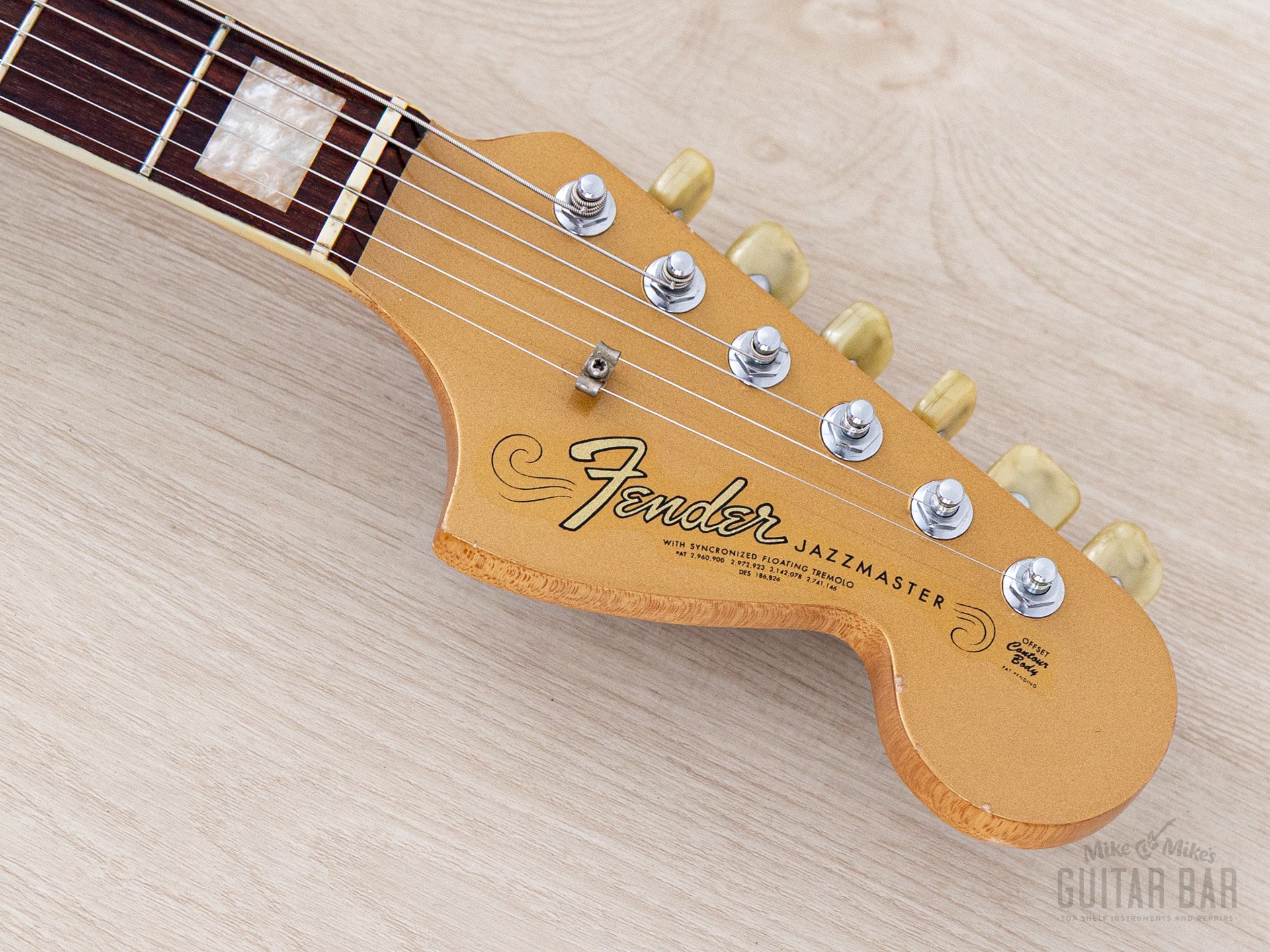 1967 Fender Jazzmaster Vintage Offset Guitar Firemist Gold w/ Case