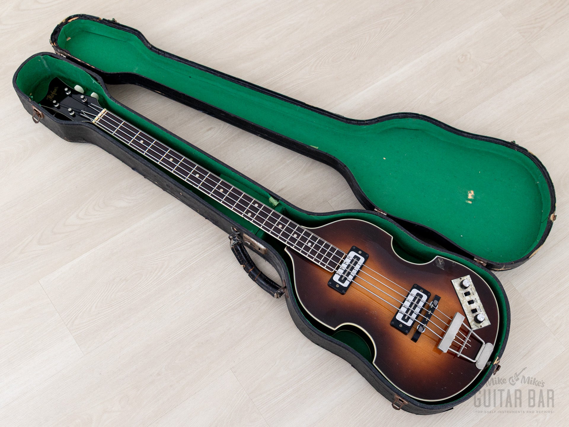 1974 Hofner 500/1 Beatle Bass Vintage Violin Bass Sunburst w/ Blade Pi