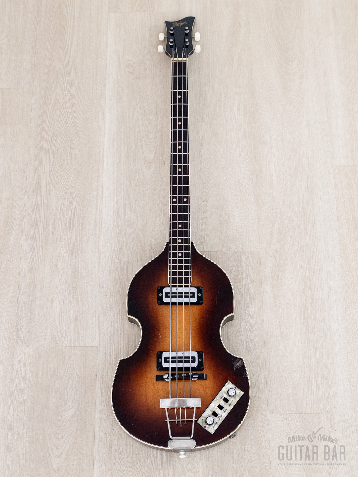 1974 Hofner 500/1 Beatle Bass Vintage Violin Bass Sunburst w/ Blade Pi
