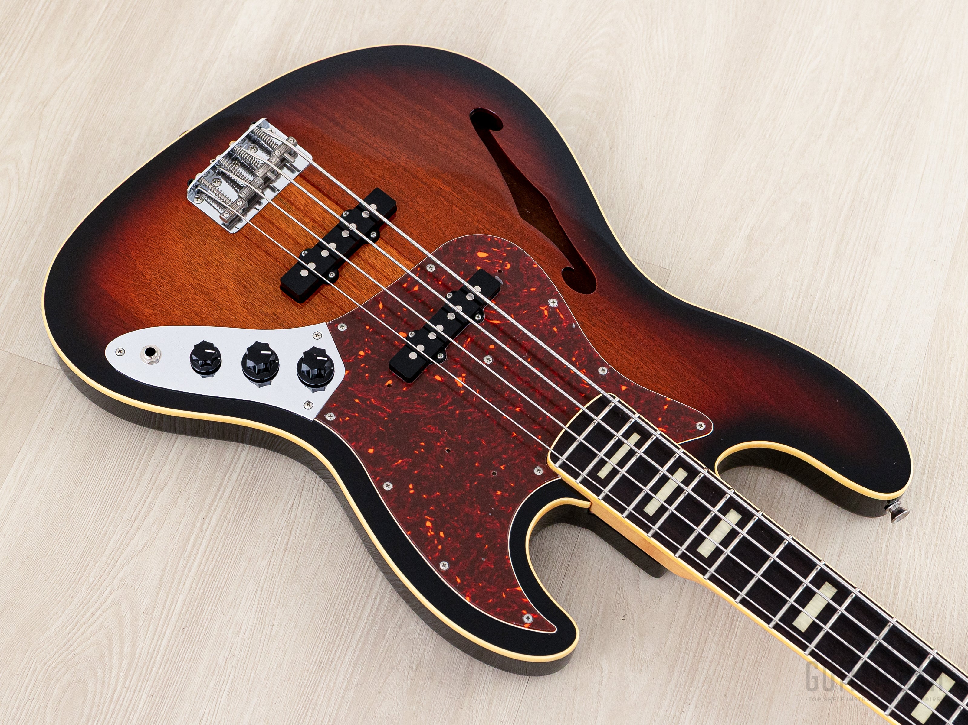 2012 Fender Jazz Bass JB/HO Semi-Hollow Mahogany Body