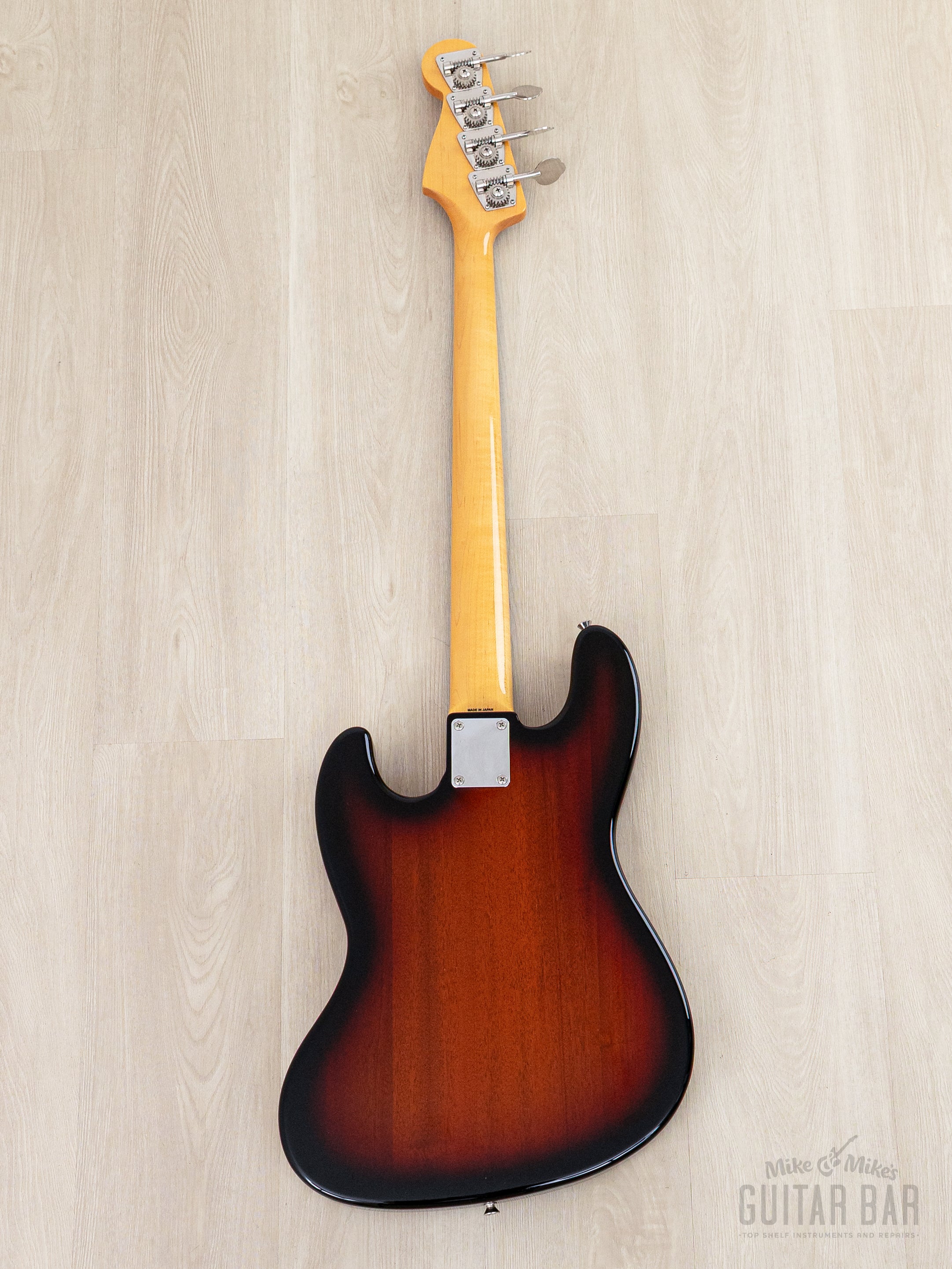 2012 Fender Jazz Bass JB/HO Semi-Hollow Mahogany Body Sunburst, Blocks