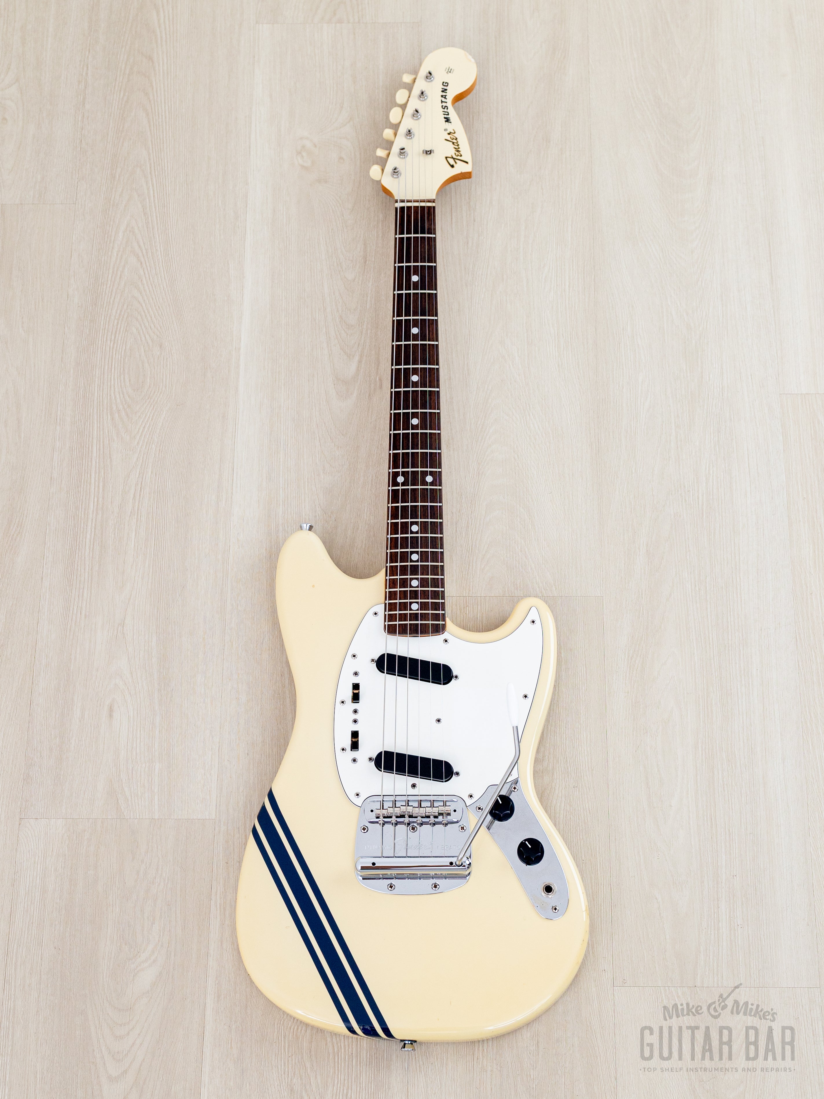 2011 Fender Competition Mustang '73 Vintage Reissue MG73-CO Olympic Wh