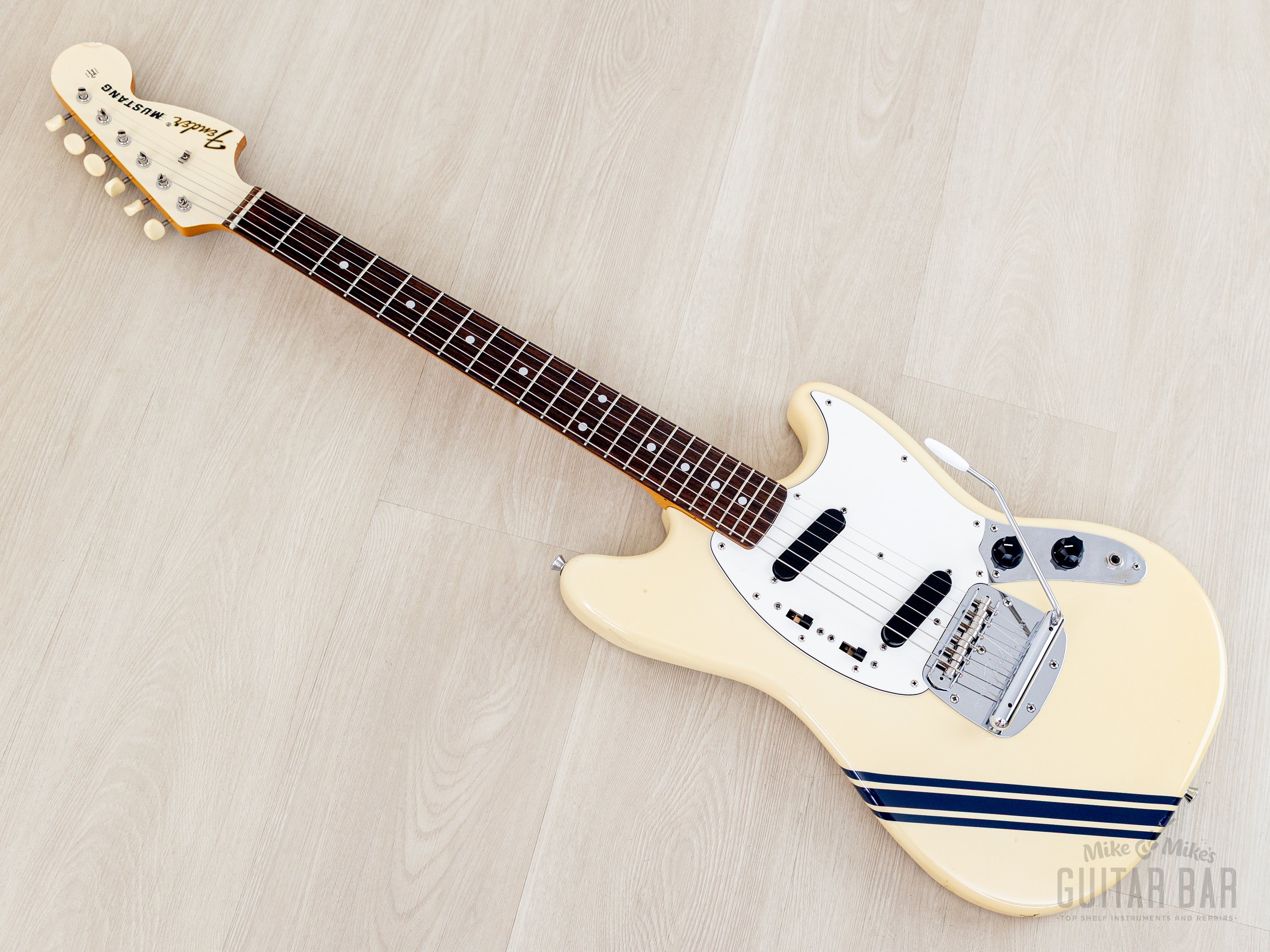 2011 Fender Competition Mustang '73 Vintage Reissue MG73-CO Olympic Wh