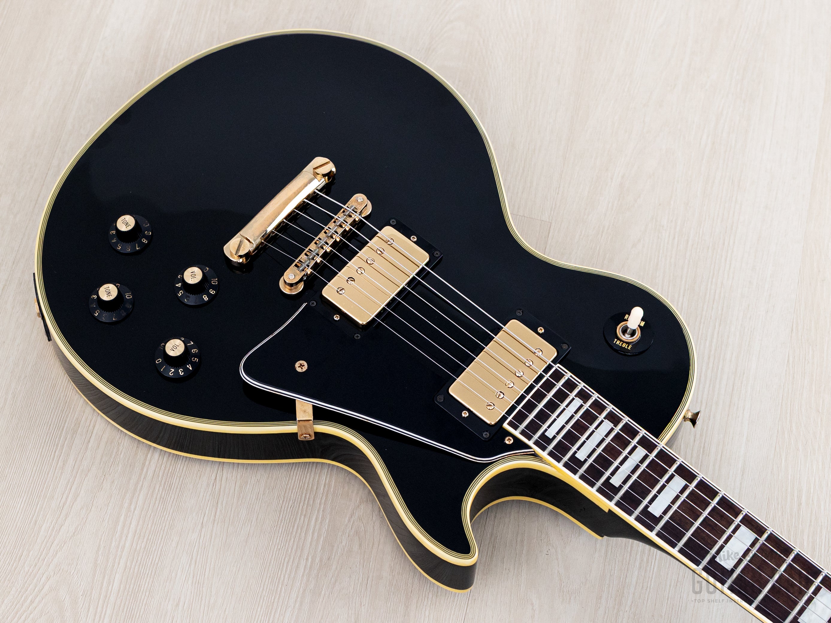 1982 Greco Super Real Custom Black Beauty EGC68-50 Ebony w/ '50s-Style