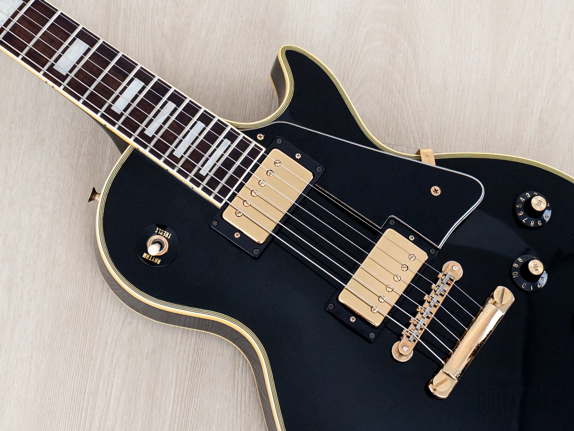1982 Greco Super Real Custom Black Beauty EGC68-50 Ebony w/ '50s-Style