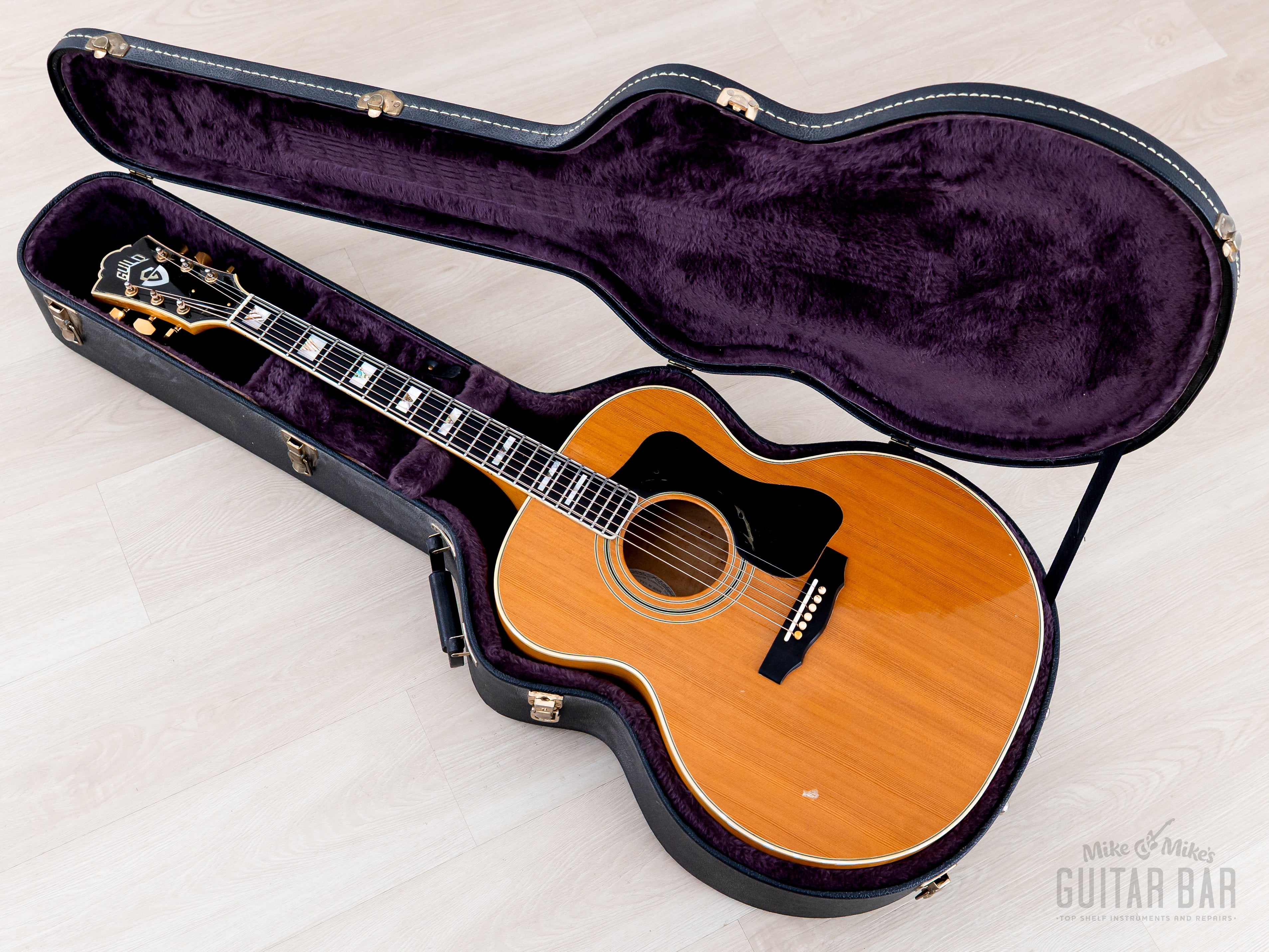 1978 Guild F-50 Jumbo Acoustic Guitar Blonde w/ Case, Westerly USA