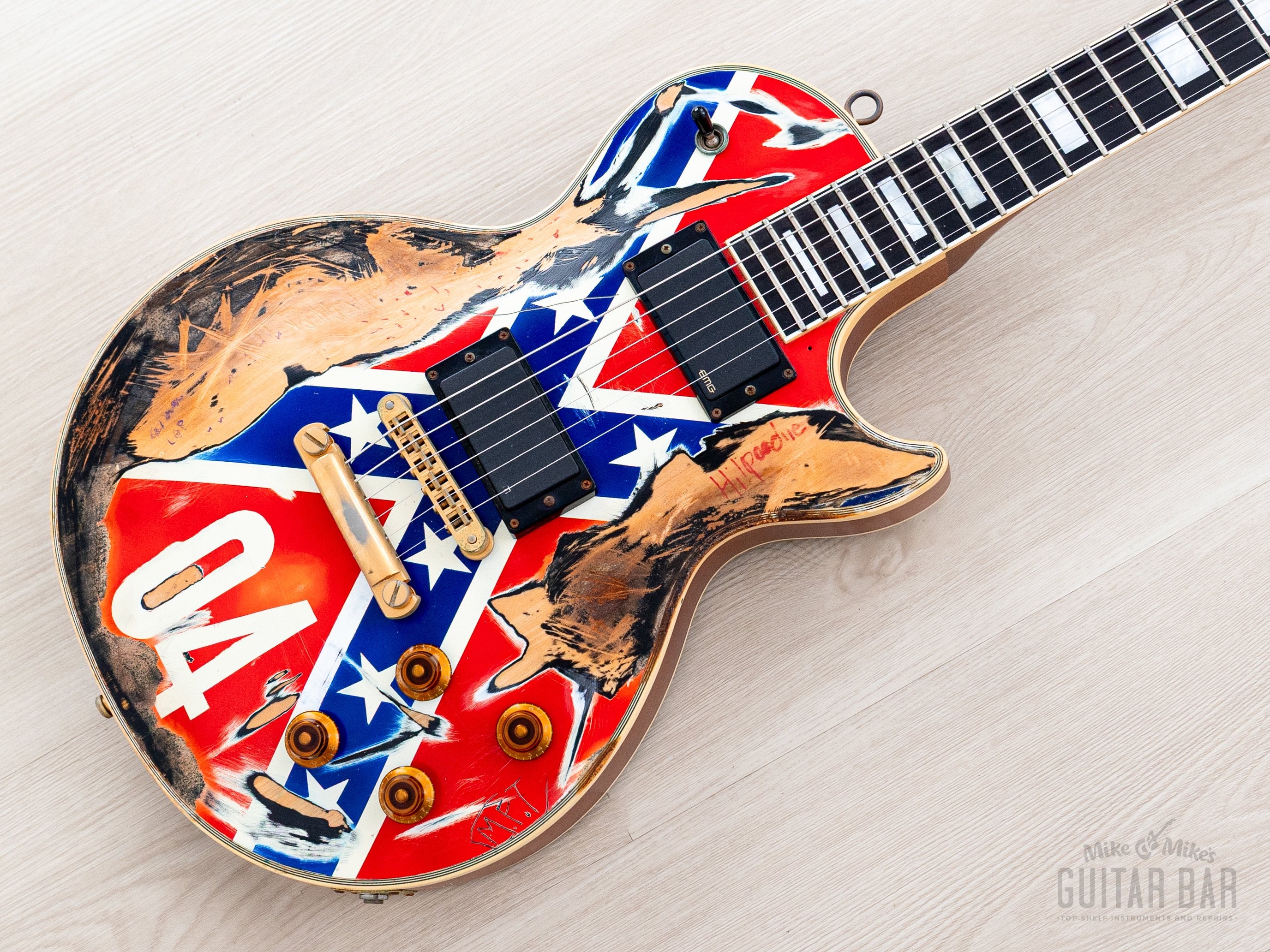 1983 Gibson Les Paul Custom Zakk Wylde Rebel Relic w/ EMG, Case