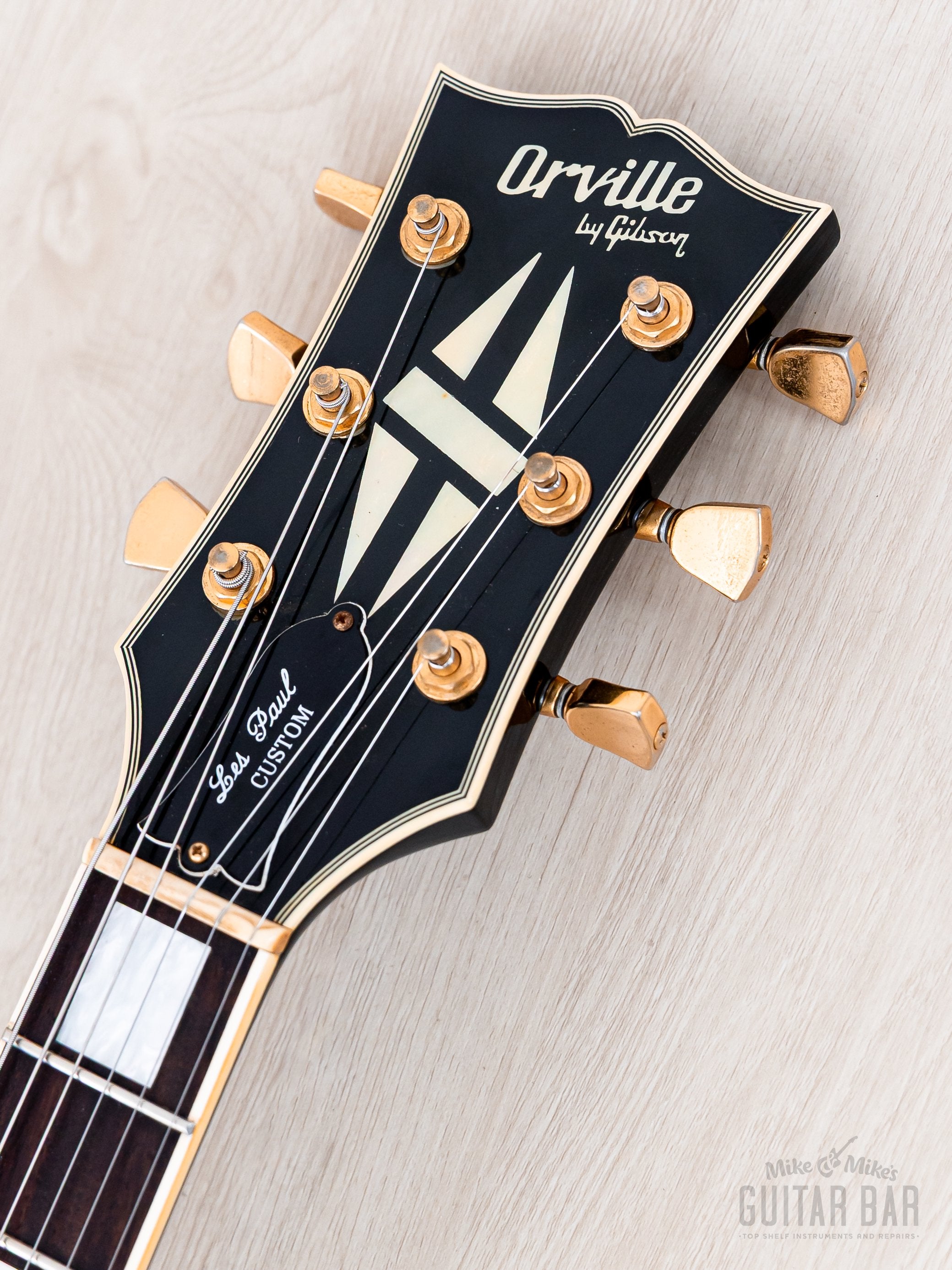 1989 Orville by Gibson Les Paul Custom LPC-EB Black Beauty w/ USA Bill