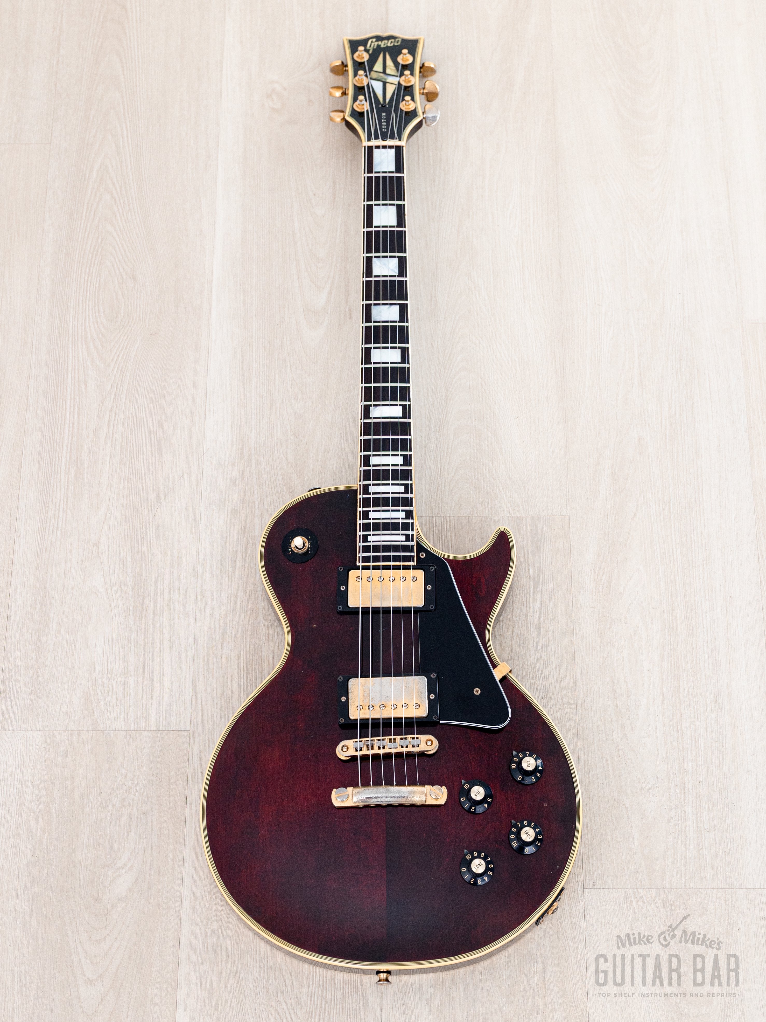 1976 Greco EG1000 Custom Wine Red, 100% Original w/ Maxon U-3000, Case