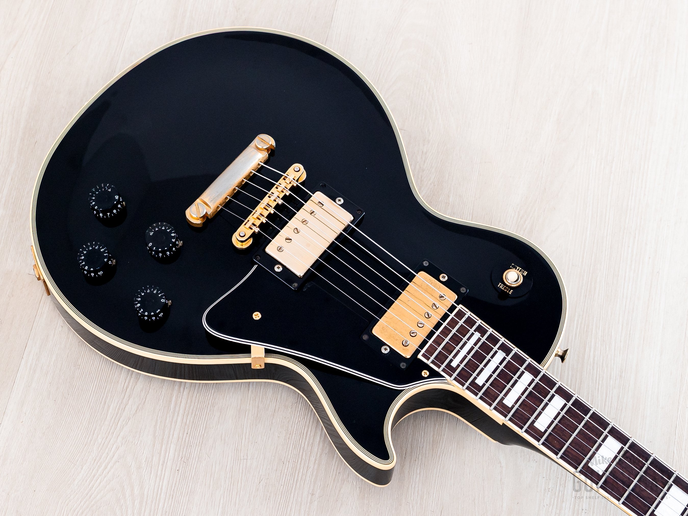 1989 Orville by Gibson Les Paul Custom LPC-EB Black Beauty w/ USA Bill