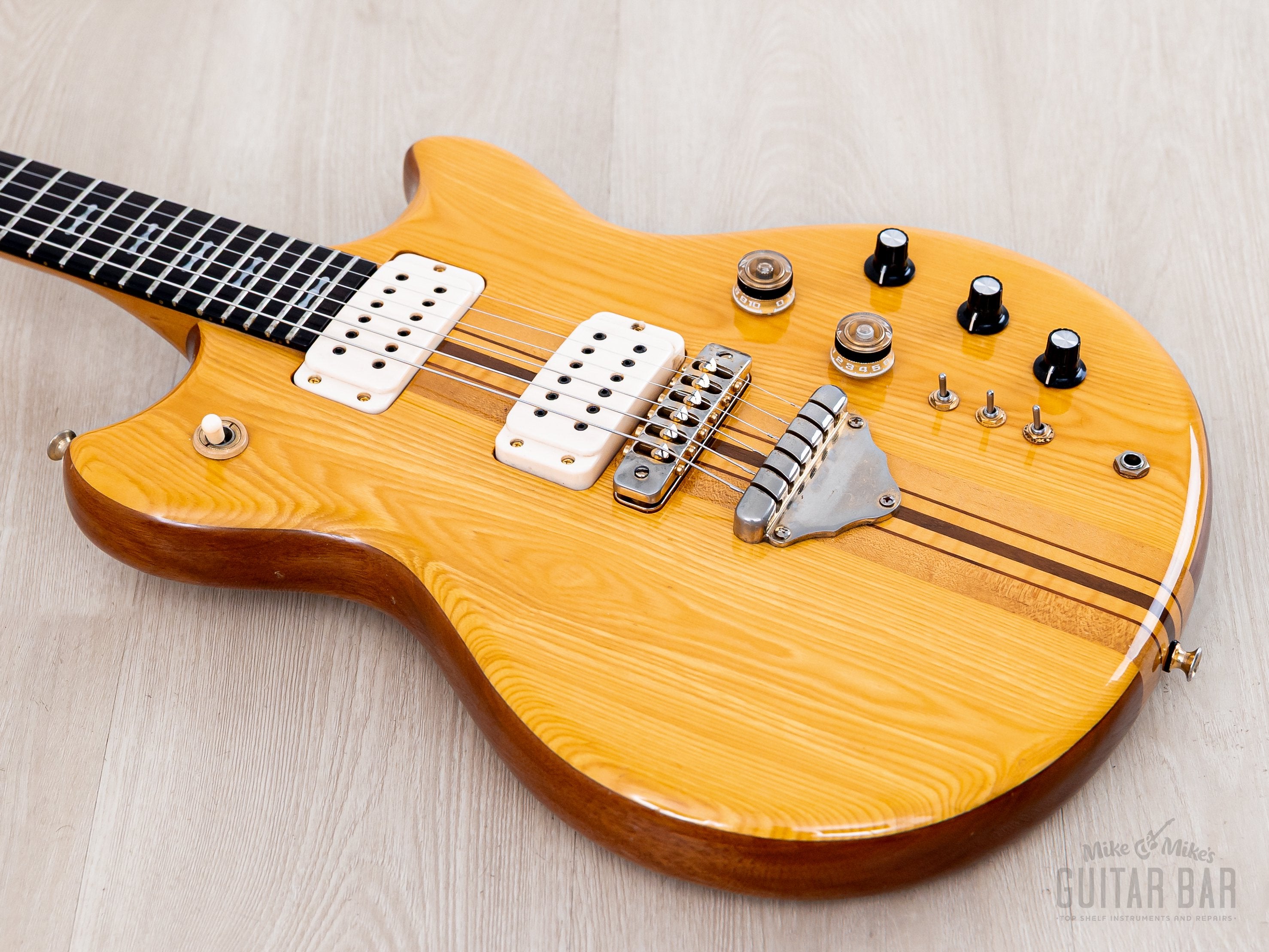 1977 Greco GO1200 Speed Way Vintage Neck Through Guitar Natural w/ Cas