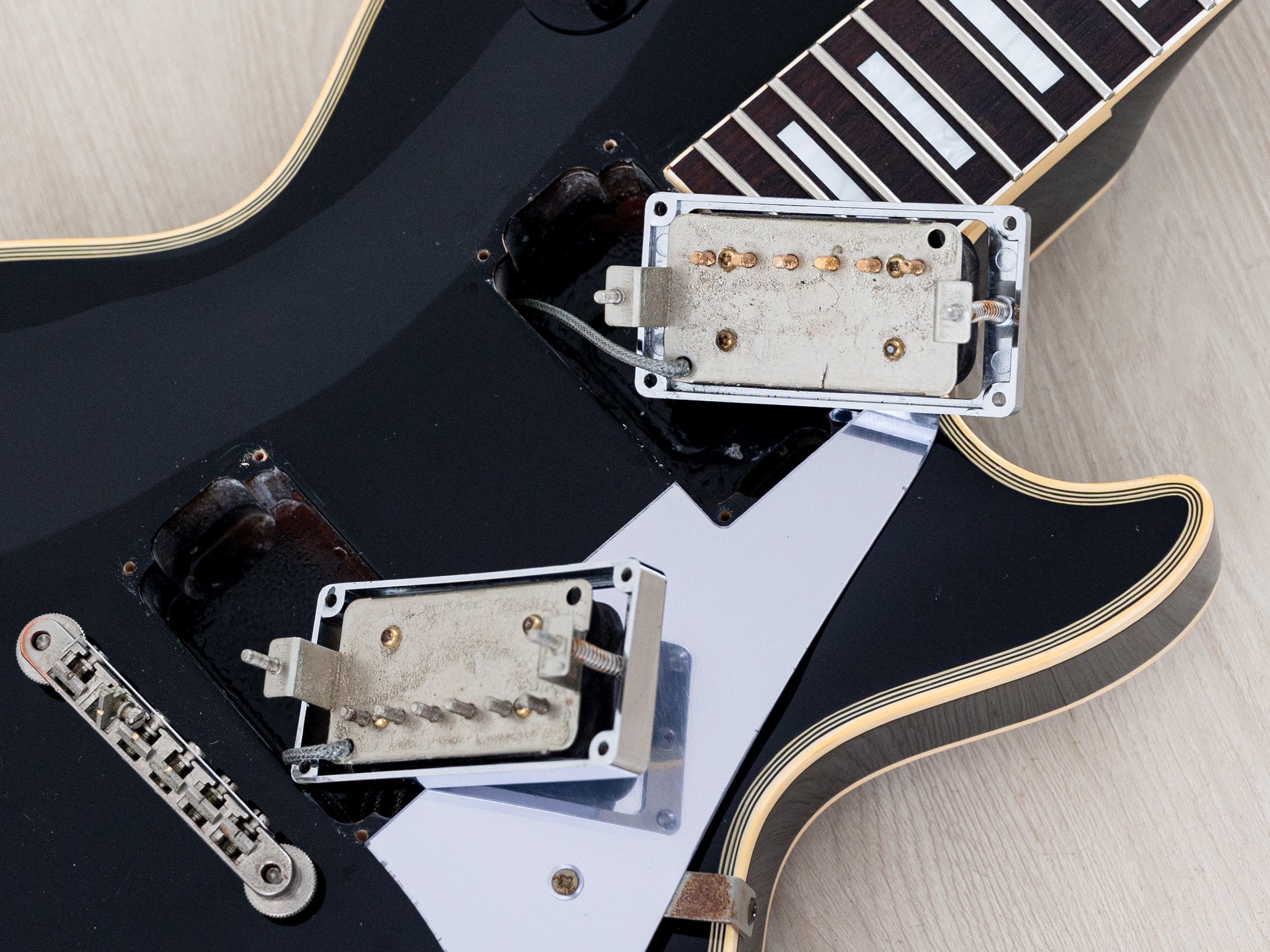1987 Greco JS60 John Sykes Black Beauty Vintage Guitar, Japan Fujigen